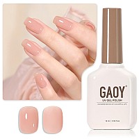 Gaoy Jelly Nude Gel Nail Polish 16Ml Sheer Peach Translucent Gel Polish Uv Light Cure For Nail Art Diy 1711 Peach Oolong