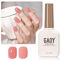 Gaoy Jelly Nude Gel Nail Polish 16Ml Sheer Pink Translucent Gel Polish Uv Light Cure For Nail Art Diy 1712 Grapefruit Juice