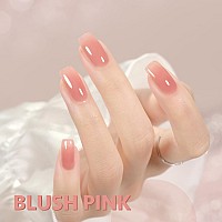 Gaoy Jelly Nude Gel Nail Polish 16Ml Sheer Pink Translucent Gel Polish Uv Light Cure For Nail Art Diy 1719 Blush Pink