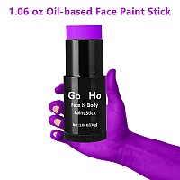 Go Ho Creamblendable Purple Face Paint Stick 106 Ozfullcoverage Purple Body Paint Stick For Adults Children Halloween Cosp