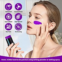 Go Ho Creamblendable Purple Face Paint Stick 106 Ozfullcoverage Purple Body Paint Stick For Adults Children Halloween Cosp