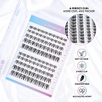 Lankiz Lash Clusters Diy Eyelash Extensions 100 Clusters Lashes C Curl Individual Lashes Eyelash Clusters Extensions Wispy Lashe