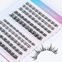 Lankiz Lash Clusters Diy Eyelash Extensions 100 Clusters Lashes D Curl Individual Lashes Eyelash Clusters Extensions Wispy Lashe