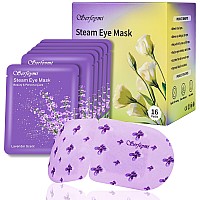 Serfeymi 16 Packs Steam Eye Masks Disposable Self Heated Warm Spa Moist Eye Mask Compress Pad For Sleeping Eye Fatigue Relief Ch