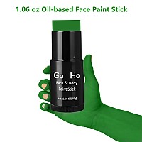 Go Ho Go Ho Creamblendable Green Face Paint Stick 106 Ozfullcoverage Green Body Paint Stick For Adults Children Halloween