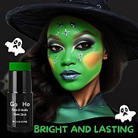 Go Ho Go Ho Creamblendable Green Face Paint Stick 106 Ozfullcoverage Green Body Paint Stick For Adults Children Halloween