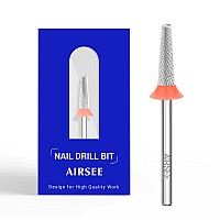 Airsee Tungsten Carbide Acrylic Nail Drill Bit Efile Electric File Machine Head Tip For Manicure Polishing Art Remove Gel 332