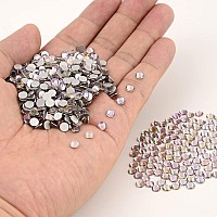 Ncb Nancybeads 1500Pcs Flatback Round Glass Nail Art Rhinestones Crystal For Diy Making Accessories Shoes Clothes Face Art Ba