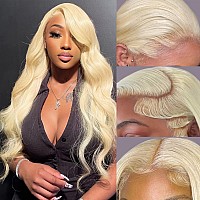 Alipeacock 613 Blonde Lace Front Wig Human Hair 13X4 Body Wave Lace Front Wigs Human Hair Pre Plucked With Baby Hair 150 Densit