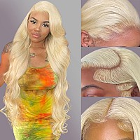 Alipeacock 613 Blonde Lace Front Wig Human Hair 13X4 Body Wave Lace Front Wigs Human Hair Pre Plucked With Baby Hair 150 Densit