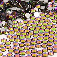 Ncb Nancybeads 1500Pcs Flatback Round Glass Nail Art Rhinestones Crystal For Diy Making Accessories Shoes Clothes Face Art Ba