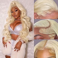 Alipeacock 613 Blonde Lace Front Wig Human Hair 13X4 Body Wave Lace Front Wigs Human Hair Pre Plucked With Baby Hair 150 Densit