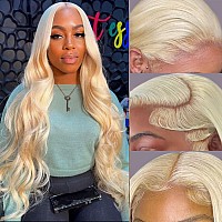 Alimoonbeam 613 Lace Front Wig Human Hair 13X4 Hd Blonde Lace Front Wigs Human Hair 180 Density 613 Hd Transparent Lace Frontal