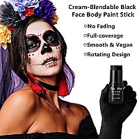 Go Ho Creamblendable Black Face Paint Stick 106 Ozfullcoverage Black Face Body Paint For Adult Children Halloween Cosplay