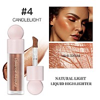 Meicoly Liquid Highlighterlong Lasting Liquid Luminizer Shimmer Stickwaterproof Smooth Highlight Face Illuminatorsilky Natura