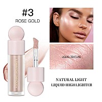 Meicoly Light Liquid Highlighterlong Lasting Liquid Luminizer Shimmer Stickwaterproof Smooth Highlight Face Illuminatorsilky