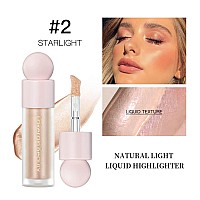 Meicoly Light Liquid Highlighter Long Lasting Liquid Luminizer Shimmer Stick Waterproof Smooth Highlight Face Illuminator Silky