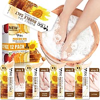 Nbc Beautilab Pedicure Kit Foot Soak Set Bubble Salt Sugar Scrub Massage Mask Massage Lotion In A Box 4 Step Foot Spa Kit F