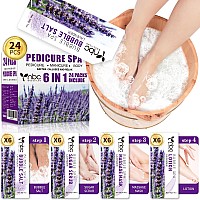 Nbc Beautilab 24 Pcs Foot Soak Pedicure Kit Foot Soak Set With Bubble Salt Sugar Scrub Massage Mask Massage Lotion In A Box