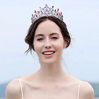 Kamirola Queen Crown And Tiaras Princess Crown For Women And Girls Crystal Headbands For Bridal Princess For Wedding And Part