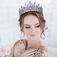 Kamirola Queen Crown And Tiaras Princess Crown For Women And Girls Crystal Headbands For Bridal Princess For Wedding And Part