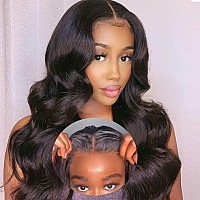 Ahaisy Wear And Go Glueless Wigs Human Hair Pre Plucked Body Wave Lace Front Wigs For Beginners Upgraded No Glue Pre Cut Hd 4X4