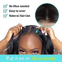 Mentor Glueless Wigs Human Hair Wear And Go Glueless Wig For Beginner Pre Plucked Pre Cut Lace Front Wigs Body Wave 6X4 Hd Lace