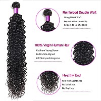 Wet And Wavy Bundles With Closure Water Wave 3 Bundles With 4X 4 Transparent Swiss Free Part Lace Closure Water Wave Hair Extens