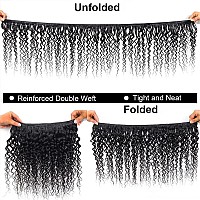 Gemmrnny Deep Water Wave Bundles Human Hair Premium 28 30 32 Inch Human Hair Bundles Water Wave Natural Black Color Soft Unpro