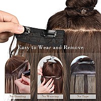 Reecho Hair Extensions 4Pcs Clip In Hair Extensions He001 Natural Soft Synthetic Hairpieces For Women 20 Inch200 Gram Pack O