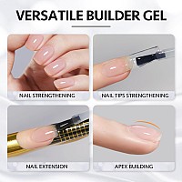 Gaoy Builder Gel For Nails 16Ml Nail Strengthener In A Bottle Nail Extension Hard Gel Soak Off Long Lasting Uv Gel 1729 Nude