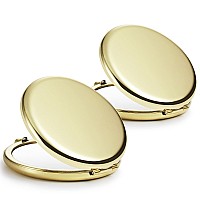 Getinbulk Compact Mirror Bulk Set Of 2 Doublesided 1X2X Magnifying Purse Pocket Makeup Mirrorsround Gold