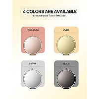 Getinbulk Compact Mirror Bulk Set Of 2 Doublesided 1X2X Magnifying Purse Pocket Makeup Mirrorsround Gold