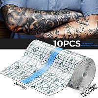 Bfons 6 X 11 Yard Tattoo Aftercare Waterproof Bandages Tattoo Cover Up Tape Tattoo Supplies Care And Equipment Second Skin Pro