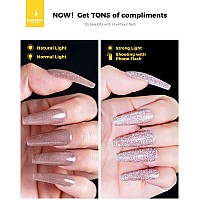 Burano Reflective Gel Nail Polish 73Ml Reflective Diamond Nail Glitter Gel Polish Sparkly Summer Color Gel Polish Holographic