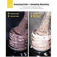 Burano Reflective Gel Nail Polish 73Ml Reflective Diamond Nail Glitter Gel Polish Sparkly Summer Color Gel Polish Holographic