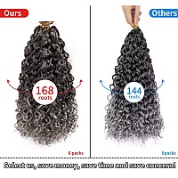 6 Packs Curly Crochet Hair For Women 18 Inch Gogo Curl Crochet Hair Ocean Wave Braiding Hair Water Wave Crochet Hair Synthetic B