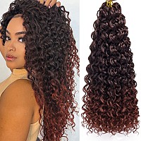 Curly Crochet Hair Water Wave Gogo Curl Crochet Hair Deep Wave Wavy Braids Beach Curl Crochet Hair For Women 18 Inchpack Of 6