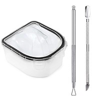 Nail Soaking Bowl Soak Off Gel Polish Dip Powder Remover Hand Acetone Nail Soak Off Bowl Manicure Bowl With Triangle Cuticle Pe