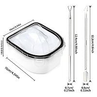 Nail Soaking Bowl Soak Off Gel Polish Dip Powder Remover Hand Acetone Nail Soak Off Bowl Manicure Bowl With Triangle Cuticle Pe