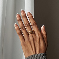 Btartboxnails French Gel Nail Tips French Tip Press On Nails Brown Extra Short Almond Xcoattips Preapplied Tip Primer Base