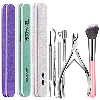 Tsmaddts 13Pcs Manicure And Pedicure Tools Kit Nail Files And Buffers Block Polish Buffer Cuticle Nippers Cuticle Pusher Cu