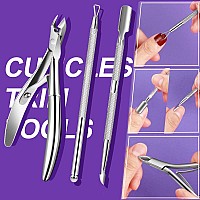 Tsmaddts 13Pcs Manicure And Pedicure Tools Kit Nail Files And Buffers Block Polish Buffer Cuticle Nippers Cuticle Pusher Cu