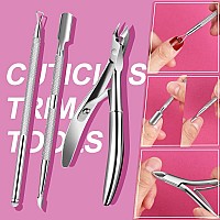 Tsmaddts Nali Tool Kit With Nail Files And Buffers Nail Files 100180 Polish Buffer Cuticle Pusher Cuticle Nippers Peeler