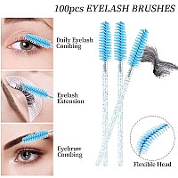 300 Pcssets Eyelash Extension Supplies Disposable Micro Swab Brush Match Eyebrow Spoolie Lip Brush Mascara Wand Applicator Masc