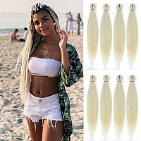 Rosdina Prestretched Braiding Hair 30 Inch 8 Packs Offwhite Super Long Braiding Hair For Twist Or Box Braids Yaki Texture H