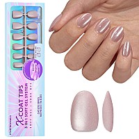 Btartboxnails Cat Eye Xcoattips Soft Gel Almond Nail Tips Glitter Press On Nails Extra Shortacrylic Fake Nails Glue On Nails