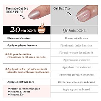 Btartboxnails Cat Eye Xcoattips Soft Gel Almond Nail Tips Glitter Press On Nails Extra Shortacrylic Fake Nails Glue On Nails