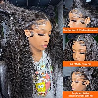 Aisi 13X4 Deep Wave Lace Front Human Hair Wigs For Black Women 180 Density Hd Transparent Lace Front Wigs Human Hair Pre Plucke