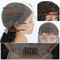 Aisi 13X4 Deep Wave Lace Front Human Hair Wigs For Black Women 180 Density Hd Transparent Lace Front Wigs Human Hair Pre Plucke